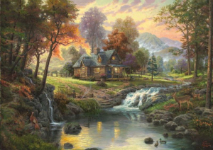 Schmidt Hegyi menedék, Thomas Kinkade, 1000 db-os puzzle (58445, 7262-183)